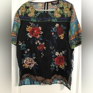 Johnny Was Silk Blouse